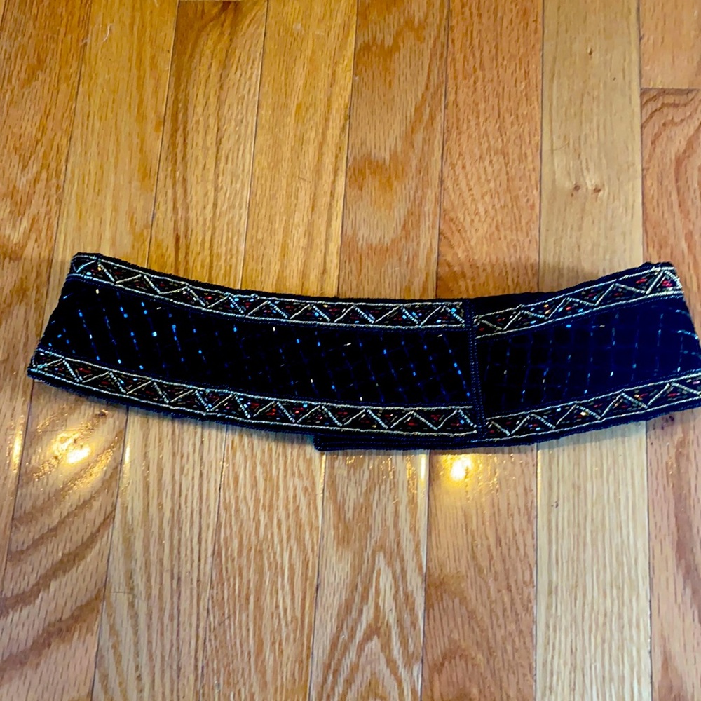 Vintage Christian Dior Hand Beaded Belt Size S